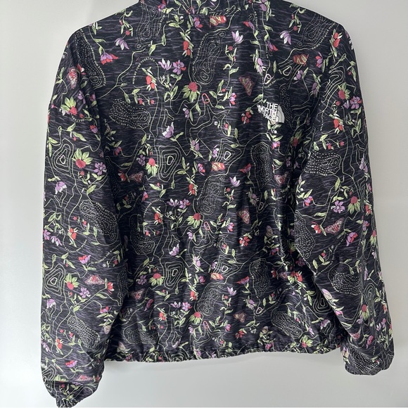 The North Face Black Floral Half-Zip Pullover with Pink & Green Accents - Picture 6 of 7